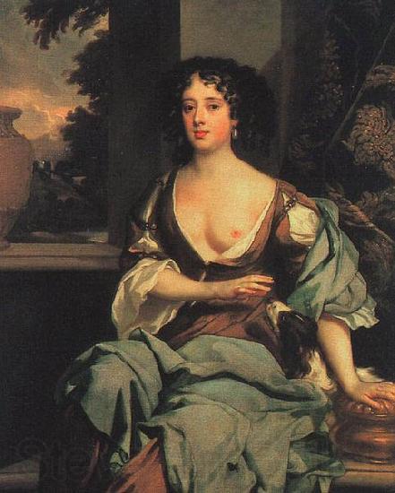 Sir Peter Lely Portrait of Margaret Hughes France oil painting art